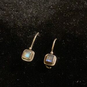 Sterling earrings labradorite stone